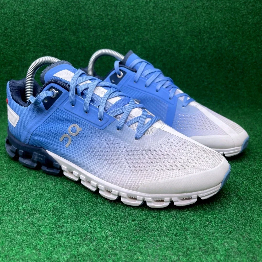 On Cloudflow 3.0 Marina White Blue Gradient Ombre Women's Size 8 35.99233